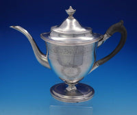 Robert and David Hennell English Georgian Sterling Silver Coffee Set 3pc (#3743)