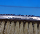 Fuchs & Beiderhase Sterling Silver Vintage Clothes Brush Repousse Floral (#6943)