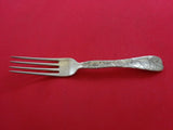 Lap Over Edge Acid Etched by Tiffany Sterling Silver Regular Fork w/ Figs 7 1/4"
