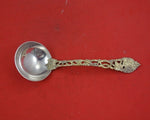 Chased and Pierced Vine by CJ Vander Sterling Silver Gravy Ladle Vermeil 6 3/8"
