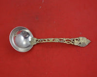 Chased and Pierced Vine by CJ Vander Sterling Silver Gravy Ladle Vermeil 6 3/8"