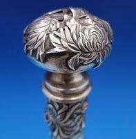 Chrysanthemum by Shiebler Sterling Silver Liquor Bottle #2319 8 1/4" (#8118)