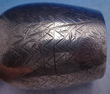 Sterling Silver Tea Caddy American Made Japanesque Bamboo 325 5.3 ozt 4.5" #5665