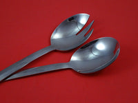 Legato by Towle Sterling Silver Salad Serving Set Modern Custom Made 10 1/2"