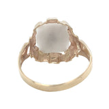 10k Gold 1.57 Carat Genuine Natural Gold Vein Quartz Ring Size 4.75 (#J7018)