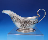 Repousse by Kirk Sterling Silver Gravy Boat with Underplate #50R 12.4ozt (#7536)