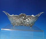 Dutch .835 Silver Candy Dish Footed w/ Handles Cast Pierced Flowers #200 (#6032)