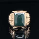 10k Bloodstone Rose Gold Men's Ring Jewelry (#J5706)