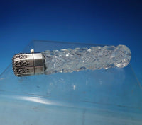 Sterling Silver and Cut Crystal Perfume Bottle c.1920 4 1/4" (#5381)