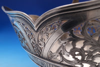 Sweester Co. NY Sterling Silver Fruit Basket Pierced #1769 13 1/3" (#8381)