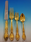 Richelieu by Tiffany Sterling Silver Flatware Set Service 84 pcs Dinner Vermeil