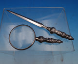 Tapazio Portugese .925 Silver Desk Set 2pc Mag Glass Letter Opener (#8489)