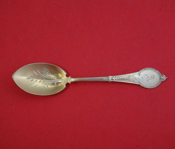 Comstock by Vanderslice Sterling Silver Ice Cream Spoon GW Bright-Cut 5 3/4"