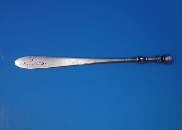 Ball End by Shiebler Sterling Silver Letter Opener #2665 6 1/2" .67 ozt  (#7288)
