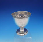 Bailey and Co Coin Silver Pedestal Waste Bowl Greek Key Border 6" Tall (#3812)