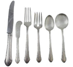 Chased Romantique by Alvin Sterling Silver Flatware Set for 8 Service 49 Pieces