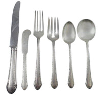 Chased Romantique by Alvin Sterling Silver Flatware Set for 8 Service 49 Pieces