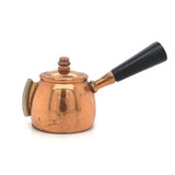 Antique Measuring Tape Copper Pot Form with Ebony Handle 1 1/4