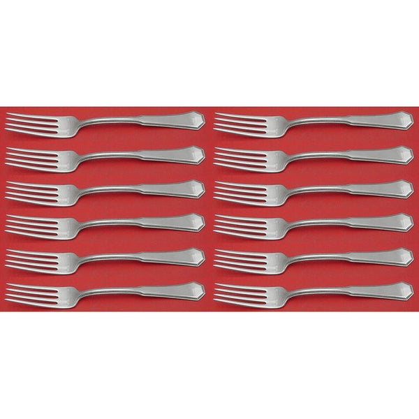 American Federal by Reed and Barton Sterling Silver Regular Fork Set 12pc 7 1/2"