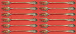 Mount Vernon by Lunt Sterling Silver Cocktail Fork Set of 12 pcs 6"