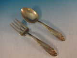 Sweetheart Rose by Lunt Sterling Silver Baby Set 2pc 4"