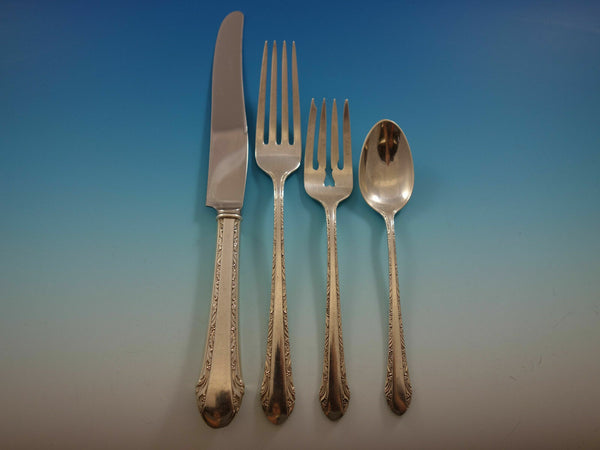Chased Romantique by Alvin Sterling Silver Dinner Size Place Setting(s) 4pc