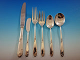 Sweetheart Rose by Lunt Sterling Silver Flatware Set for 12 Service 79 pieces