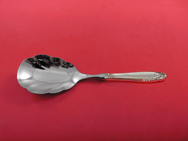 Prelude by International Sterling Silver Rice Spoon Scalloped 10" HH WS Custom