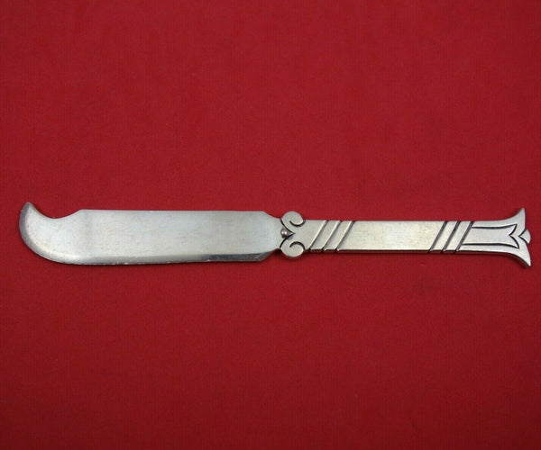 Mexican Sterling Silver Butter Spreader FH Large Aztec Style Marked Taxco ADO 6"