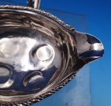 English Georgian Sterling Silver Sauce Boat Gadroon Rim Applied Handle (#7935)