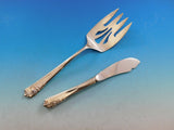 Garnet Rose by Lunt Sterling Silver Flatware Set for 8 Service 44 pieces Scarce