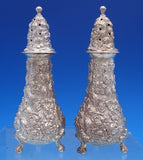 Rose by Stieff Sterling Silver Salt and Pepper Shaker Set 2pc #12 No Mono #7893