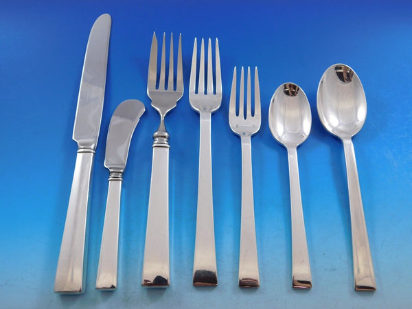 Continental by Tuttle Sterling Silver Flatware Set for 12 Service 95 pcs Dinner