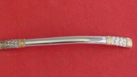 Aegean Weave Gold by Wallace Sterling Silver Gravy Ladle 6 1/2" Serving Heirloom