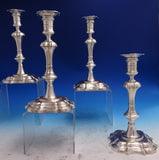 Trifid by James Robinson Sterling Silver Candlestick Group of 4 92.8 ozt (#8694)