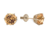 Platinum 3.17 Carat TW Precious Genuine Natural Topaz Stud Earrings (#J6994)