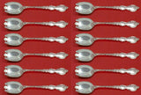 Du Barry by International Sterling Silver Ice Cream Dess. Fork Custom Set 12pc