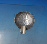 Coin Silver Ashtray Pair Coin Design "5 Francs 1847" w/ Ball Feet 1 1/2" (#5836)