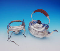 Adie Brothers English Sterling Silver Tea Set 7pc w/Tray George II Style (#3418)