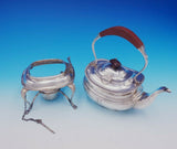Adie Brothers English Sterling Silver Tea Set 7pc w/Tray George II Style (#3418)