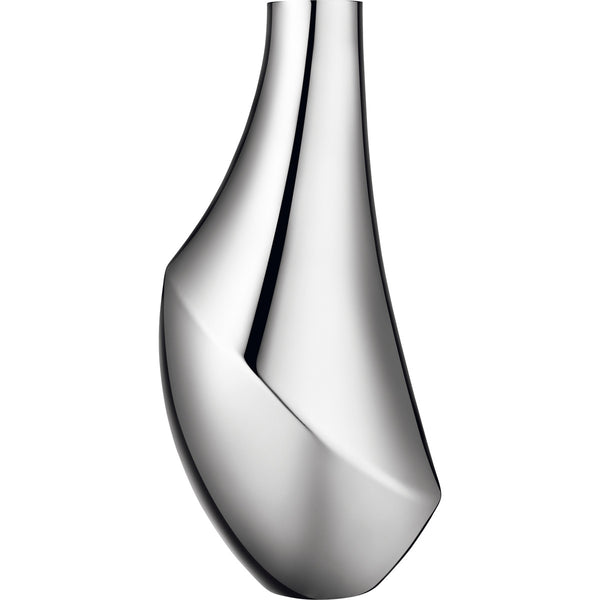 Flora by Georg Jensen Stainless Steel Vase Large Modern - Vtg NOS