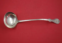 Strawberry by Durgin Coin Silver Soup Ladle 11 3/4"