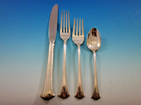 Newport Scroll by Gorham Sterling Silver Flatware Set for 12 Service 51 pieces