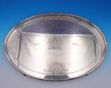 Asprey and Co English Estate Sterling Silver Gallery Tray Engraved Crest (#9015)