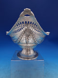 English Victorian Sterling Silver Fruit Bowl London 1889 Harris Pierced (#7439)