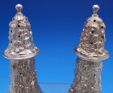 Rose by Stieff Sterling Silver Salt and Pepper Shaker Set 2pc #12 No Mono #7893