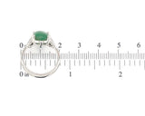 18k White Gold 4.17 Carat A Jadeite Jade and Diamond Ring w/ GIA Report (#J7014)