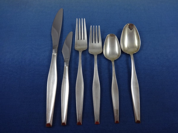 Classique by Gorham Sterling Silver Flatware Set Service 103 Pieces Modernism