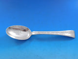 Lap Over Acid Etched by Tiffany Sterling Silver Serving Spoon Marigolds 8 5/8"