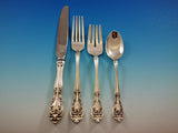 Chateau Rose by Alvin Sterling Silver Flatware Set for 12 Service 48 pieces